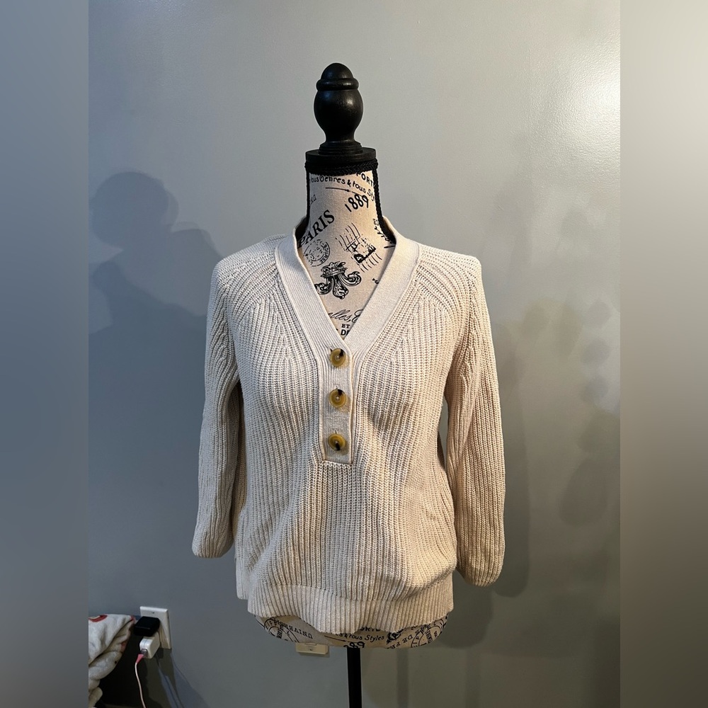 Loft Outlet Cream Sweater XS